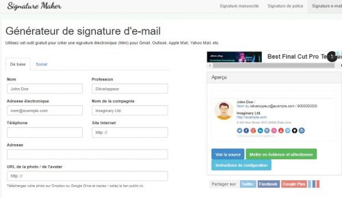 Les 23 meilleurs logiciels pour créer une signature d'email + Modèle signature mail 17
